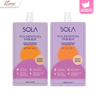 SOLA Foundation Primer SPF50+++ – 7mL | Light Beige / Sand Beige