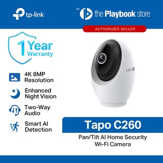 TP-Link Tapo C260 4K 8MP Pan/Tilt AI Home Security Wi-Fi Camera