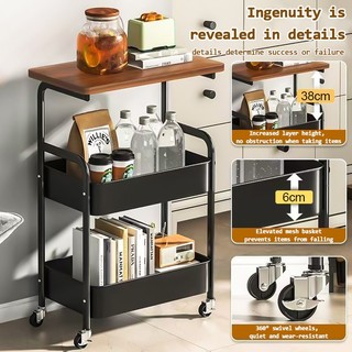 Trolley Cart Organizer Storage Shelf Moving Rack Multifunction Storage with Wheels