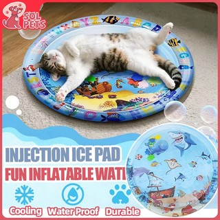 Cooling Pet Cat Dog Water Bed Cushion Ice Pad  Foldable Cooling Mat Infant Inflatable Water Play Mat