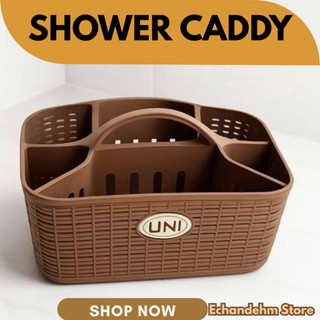 Multi-Purpose Rattan-Style Bathroom Caddy Organizer – Portable Storage Basket for Toiletries