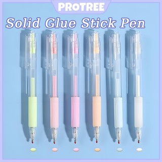 Solid Glue Stick Pen Shape Candy Color Quick-drying Glue Stick Pen School Students Office Supplies