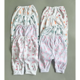 6/12 pcs white pajama with print newborn pajamas Baby Pajama White cotton Printed to 12 mos