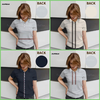 (Clearance）2026 Deped Teacher Uniform Polo Shirt Buttons Women's Quick Dry Teacher Polo Shirt
