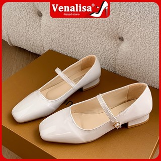 1 inch Women's High Heels Mary Leather Jane Shoes School Shoes Comfortable Casual French Style