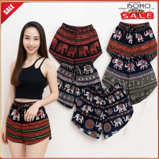 Boho Short with Elephant Design for Women, Soft, Comfy, Trendy , and Fashion