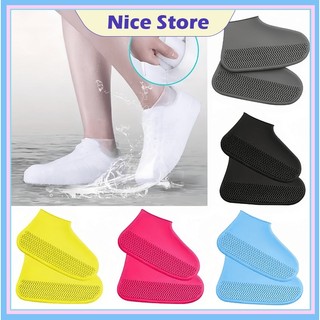 NICE Rain Shoe Cover Waterproof Non-Slip Silicone Rain Boots Reusable Wear-Resistant Rain Shoes