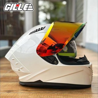 【𝑶𝑭𝑭𝑰𝑪𝑰𝑨𝑳】GILLE CIRCUIT Helmet Full Face for Motorcycle Men Women  With Free Visor Original FF012