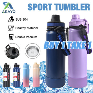 ARAYO Water Bottle Stainless Steel Tumbler Hot And Cold Vacuum Insulated Thermos Sports Flask