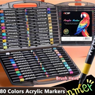 Acrylic Marker Pen Set Colored Pens Coloring Pen Highlighter Pen Color Marker Set Art Supplies
