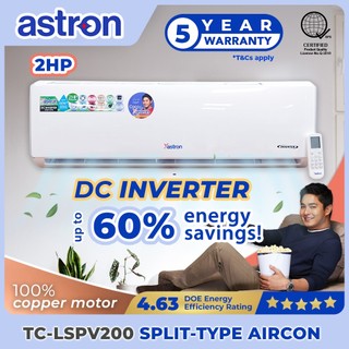 Astron 2HP Inverter Split-Type Aircon - TCLSPV200 | Energy Efficient | Low Noise | Durable