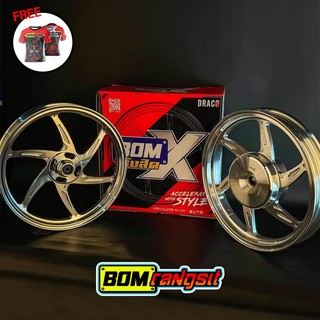 Bom X Rangsit DRACO Mags for Motorcycle Parts Accessories CNC MIO SPORTY/CLICK 125i 6-Spokes