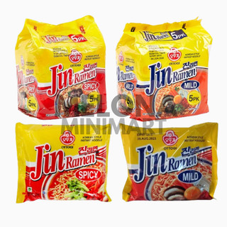 Ottogi Jin Jjambbong Seafood Ramen Spicy Noodle Pack Jin Ramen Mild & Spicy Noodles Authentic