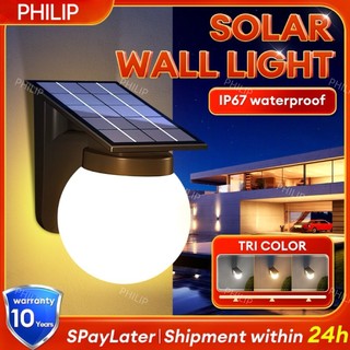 Solar Wall Lamp outdoor waterproof IP67 wall mounted light fence lamp garden decorative light