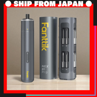 Fanttik NEX S1 Pro Electric Precision Screwdriver Set with 16 Bits, Magnetic Storage Design, Pop-Up Mechanism, 3-Stage Torque, 2000mAh Rechargeable, LED Light, 1/4" for Wood, Furniture, Appliances, Computers, Assembly, Repair Tools Set