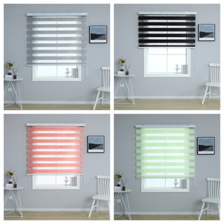 FEGO Modern Korean Blackout Blinds For Window New Venetians Duo Roller Curtain For Window Decoration
