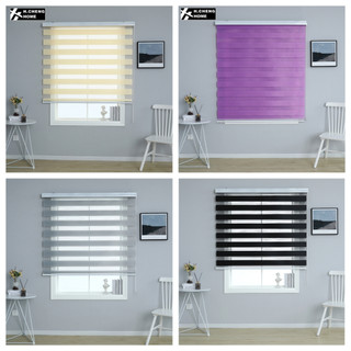 60/80/100/120/140/150/180CMVenetians Duo Roller Blinds Curtain Korean Blinds for Window Roler Blinds