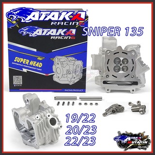 ATAKA 4 Valve Cylinder Head Assy Sniper135 Sniper 150 MX135 LC135 19/22MM 20/23MM 22/25MM