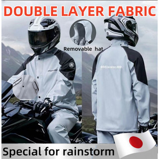 Motorcycle Waterproof Raincoat Makapal Thickened Raincoat Anti-Rainstorm Outdoor Raincoat Pants Suit