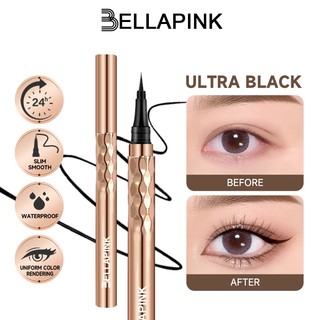 BELLAPINK Gold Eyeliner Pen Long Lasting Waterproof Classic Black Liquid Eye Makeup Pen