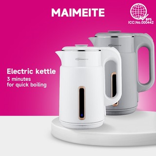 MAIMEITE Electric Kettle 2.3L High Power Fast Boiling Heater Kettle Anti-Burnout Protection Stainles