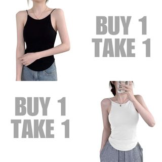 Buy 1 Take 1 KILY.PH Colet String Top Double Lining Croptop No Pads Basic Top XS-M 6A*299