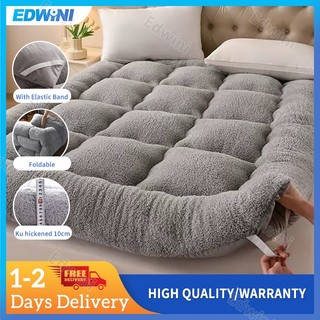 Foldable Matress Single/Queen/King Thicken 10cm Tatami Topper Mattress bed mattress velvet Bed