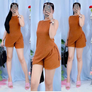 NEW FRITZY TRENDING TERNO SLIT CLASSY BARK CREPE  SHORTS