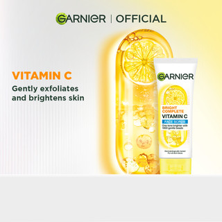 Garnier Bright Complete Brightening Facial Scrub Cleanser Skin care For Dark Spots Dull Skin 50ml