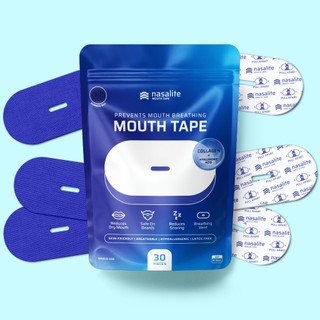 Nasalite Mouth Tape - Stop Mouth Breathing & Reduce Snoring & Dry Mouth - Hypoallergenic Bamboo Silk