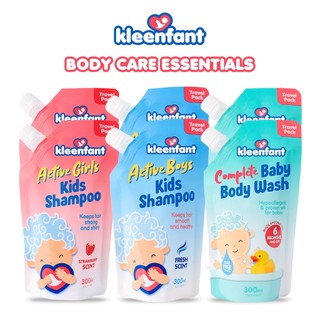 Kleenfant Hypoallergenic Bodywash and Shampoo Refill Collection Essentials for Baby and Kids