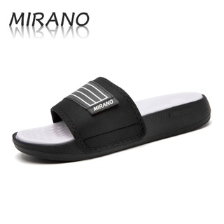 Mirano Men's Fashion Non-Slip Rubber Slippers Breathable Open-Toe Flat Sandals