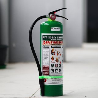 With DR/SI 10 lbs. 20 lbs. 50 lbs. - ABC HFC 236fa Chemical Green 8A Fire extinguisher