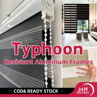 Modern Korean style blinds double opening roller blinds bedroom living room decorative blinds