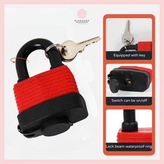 Security Padlock Waterproof Anti-theft Lock Smart Lock For Home Living Pinkshop1