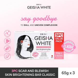 Geisha White Classic Kojic Bar 65g x 3PC PACK