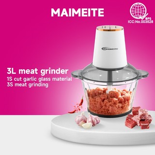 MAIMEITE Electric Meat Grinder 3L Glass Blender Chopper Multifunctional Food Processor And Grinder