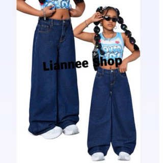 Tween Girl Fashion Denim Baggy jeans For Girls Wide Leg Jeans Unisex