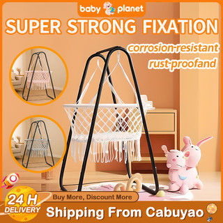 Duyan for Baby 0-4 Years - Heavy Duty Metal Stand Hanging Bassinet & Swing Chair, Indoor/Outdoor Use
