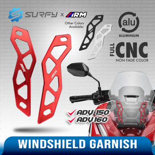 ARM ADV 150/160 Windshield Garnish Premium Full CNC Aluminum Polishing Process 2mm Arumi