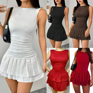 ABBY LATINA RUFFLES Sexy Mini Dress