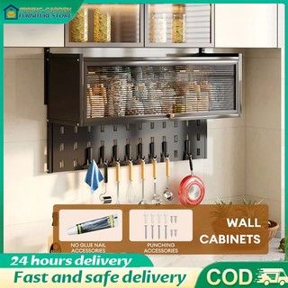 Kitchen Rack Cabinet Hanging Storage Spice Multifunction Wall mounted with Pegboard Organizer⭐Carol