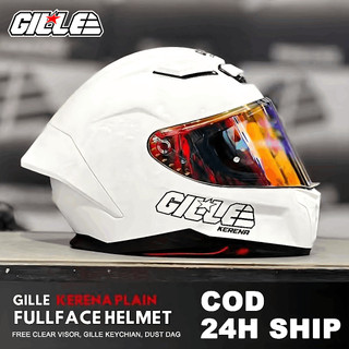 GILLE FF007 KERENA Helmet Two Tone Full Face Motorcycle Helmet For Woman Man With Two Lens