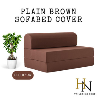 Plain Brown Sofabed Cover High Quality ( Cover Only Foam Not Included) BALOT ONLY!
