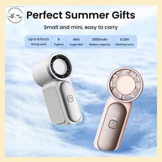 ✅AMZ X688 Mini Portable Fan 3000mAh Powerful Turbo Rechargeable Bladeless Fan Ultra-quiet