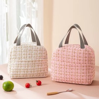 Thermal Insulation Bag Lunch Bag Tote Thickened Portable Picnic Bag with Zipper Large Capacity Bag
