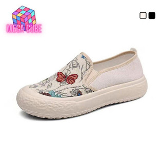 【M&C】 Four Seasons Daily Walk Casual Korean Fashion Slip On Rubber Shoes For Women