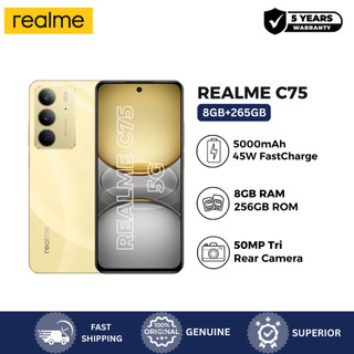 [Centre Insurance] Realme C75 8GB +256GB Waterproof 6000mAH Massive Battery Ultra Shock Resistance