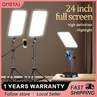 GMETAL 11/19/24 Inch Video Panel Light 2700K-7500K Photography Lamp Ring Light Live Streaming Light