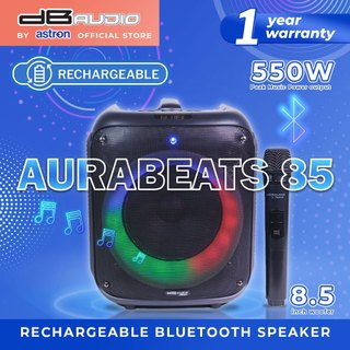 DB Audio by Astron AURABEATS85 Portable Rechargeable Bluetooth Speaker- Bluetooth